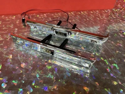 Juego de parachoques delanteros traseros cromados Axial Scx10 Chevy con luces 1/10 K10 Foto 1 de 4