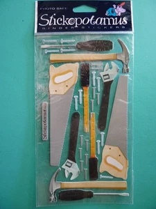 Stickopotamus/Sticko WORKMAN TOOLS Binder Sheet Scrapbook Stickers - Picture 1 of 1