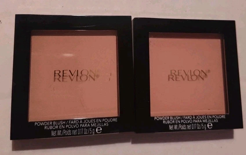 Lot of 2 Revlon Powder Blush, Matte Finish, 001 Oh Baby! Pink, 0.17 oz. ea New - Image 1 of 1