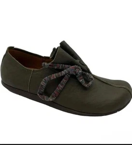 Sergio Tomani Women’s Leather Slip-On Shoes Marine- Verde Size 40 EU - Picture 1 of 3