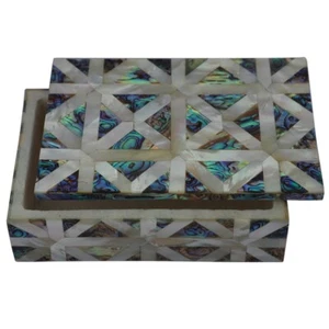 6"x4" Marble Unique Adorable Random Inlay Art Work Handmade Box Decor & Gifts - Picture 1 of 6