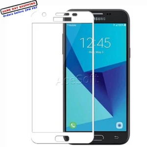 Heavy-Duty Tempered Glass Screen Protector f Samsung Galaxy J3 Mission J327V USA - Picture 1 of 1