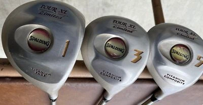 Spalding Tour XL Limited Lightweight Women's Golf Clubs Wood Set 1 3 5 NOS - Image 1 of 4