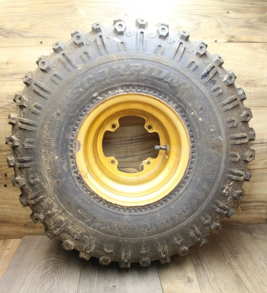 1985 Suzuki LT250EF LT 250 REAR BACK WHEEL W KENDA TIRE 25x12-9 - Image 1 of 4