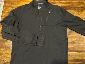 Terramar Shirt Mens Climasense 1/4 Zip Wool Blend  Thumbholes Medium (1047) - Picture 1 of 4
