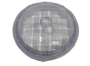 🐞 3.25" CLEAR GEOMETRIC STARBUCKS COLD CUP REPLACEMENT BUBBLE DOME LID COVER N5 - Picture 1 of 5