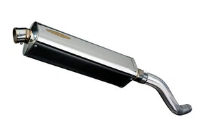 Kawasaki Z800 Delkevic Slip On Exhaust 17" Stainless Tri-Oval Muffler 03-16 - Bild 1 von 4