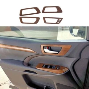 Yellow Wood Grain For Toyota Highlander Handle Frame Inner Door 2014-2019 - Picture 1 of 7