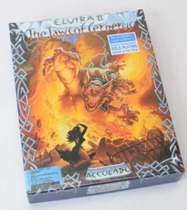 Elvira II The Jaws of Cerberus 5.25" Floppy Big Box IBM PC Game CIB - Picture 1 of 7