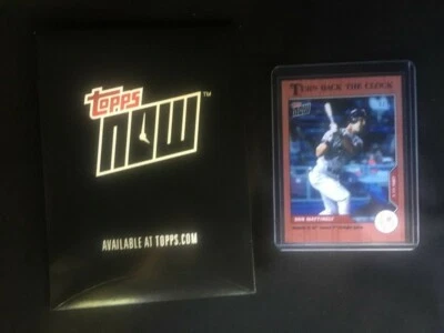 DON MATTINGLY2020 TOPPS NOW  #109  CHERRY 6/7  HOMERS IN RECORD 7TH STRAIGHT GM - Image 1 of 4