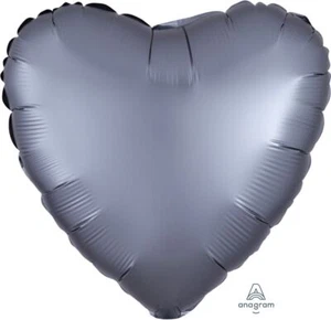 18" Solid Color Heart Shaped Foil Balloon - Anagram - Choose from 24 colors - Picture 1 of 25