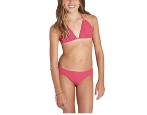 Billabong Kids Girl's Sol Searcher Triangle Set Tropicall Punch Youth Size 8 - Picture 1 of 2