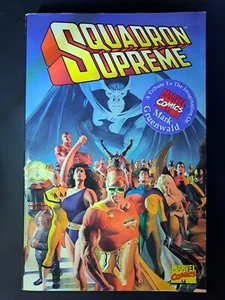 Squadron Supreme TPB Rare 1st Edition w/ Cover Sticker - Mark Gruenwald's Ashes! - Picture 1 of 15