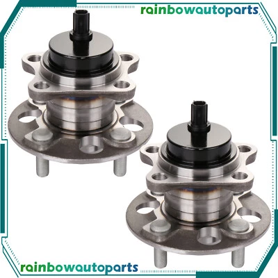 2X Rear FWD Wheel Bearing Hub 4 Lugs For 2012-2019 Toyota Prius C 2013 Scion iQ - Image 1 of 4