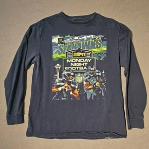 Seatlle Seahawks L T-Shirt ESPN Monday Night Football NFL Straight Outta Seattle - Picture 1 of 7