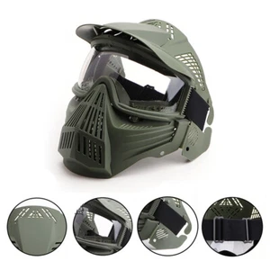 Water Gun Paintball Mask Full Face Protective Breathable Cover Outdoor Cycling - Picture 1 of 10