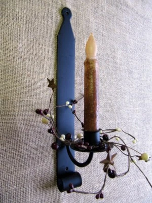 Taper / Votive Candle Holder wall Sconce w/ screws - Amish made wrought iron - Image 1 of 4