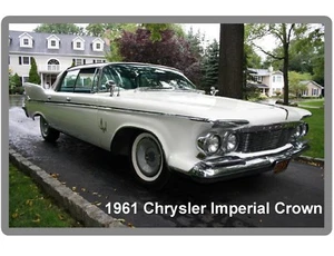 1961 Chrysler Imperial Crown  Auto  Refrigerator / Tool Box Magnet  - Picture 1 of 1