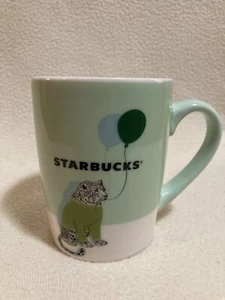 Seltene Starbucks 2020 Kaffeebecher Gepard Balloons Tier hellgrün Original Tasse - Bild 1 von 6