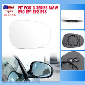 1x Right Side Mirror Glass Heated For BMW E81 E90 E91 325i 328i 335i 09-12 AD - Bild 1 von 7