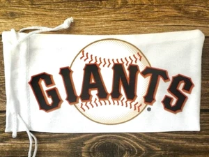 Soft Eye Sunglasses White Accessory Pouch Pull Top Portable Giants Baseball RTS - Picture 1 of 1