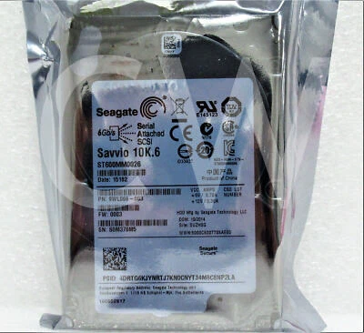 ST600MM0026 Seagate 9WL066 10K.6 600GB 10KRPM 6Gb/s 2.5"SAS HDD Hard Drive - Image 1 of 2