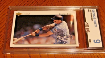 GEORGE BRETT****1992 UPPER Deck----MINT 9****ROYALS*****MAD Dog GRADING - Image 1 of 3