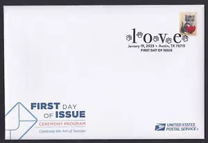 US 5745 Love Kitty Ceremony Program FDC 2023 - Picture 1 of 3