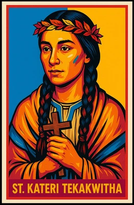 Pôster St. Kateri Tekakwitha - Imagem 1 de 4