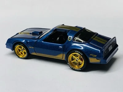 Blue Hot Wheels Hot Bird/Firebird Trans Am Super Custom con GY Real Riders/Rotores Foto 1 de 4