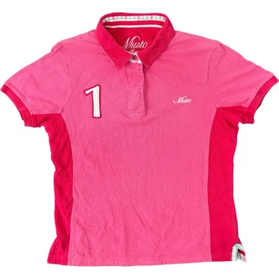 Polo para mujer Musto rosa cuello manga corta talla 16 Foto 1 de 4