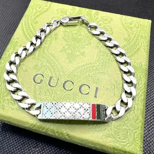 GUCCI Diamantissima Silver 925 Bracelet Sherry Line from Japan USED - Picture 1 of 6