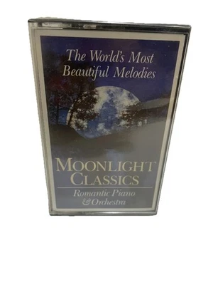 Moonlight Classics Romantic Piano & Orchestra Readers Digest Cassette Tape 1992 - Image 1 of 2
