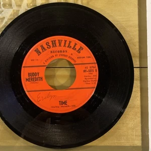 Buddy Meredith, Please Stay A Little While, NASHVILLE, Time, VG+ 45rpm - Picture 1 of 2