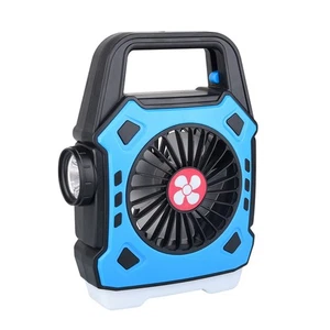 1X(Ventilatore Portatile da Campeggio con Luce, Multifunzione Borsa da Esterno l7354 - Foto 1 di 7