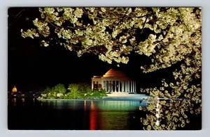 Washington DC, Monumento a Jefferson por la noche, tarjeta de colección - Imagen 1 de 2