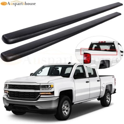 2pcs for Chevy Silverado / GMC Sierra 1500 2500 HD 6'6" Bed Rail Caps w/o Holes Foto 1 de 4