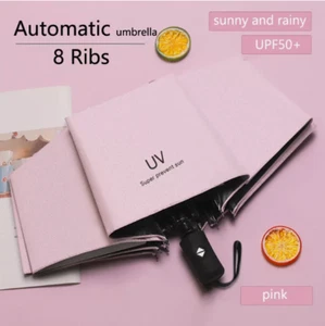 Automatic Umbrella Anti-UV Sun/Rain Windproof 3 Folding Compact Umbrella - Picture 1 of 32