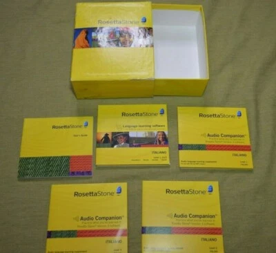 Rosetta Stone Italian Level 1,2,3 Version 3 INCOMPLETE Missing Level 3 - Image 1 of 2