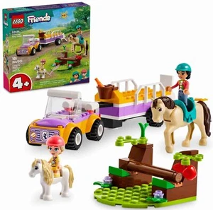 LEGO 42634 Friends Pferde- und Pony-Anhänger, 2 Spielfiguren, Pferd und Pony - Bild 1 von 8