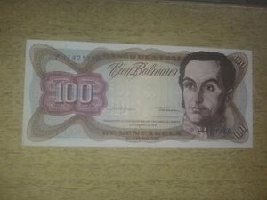 P-55 Venezuela 100 Bolivares 1979 Währung Schein Note - Bild 1 von 4