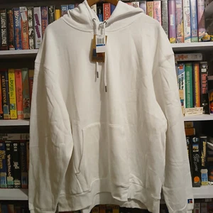 Nwt Russell Athletic White Hoodie SIZE XL Reverse Weave Sweatshirt Vintage 2000s - Picture 1 of 4