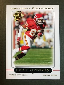 Topps Football 2005 50 aniversario Eddie Kennison Kansas City Chiefs #180 casi nuevo - Imagen 1 de 4