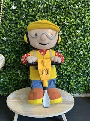 Peluche Hasbro Bob The Builder 2001 de colección 13"" pulgadas Talking Jack Hammer Toy Foto 1 de 4