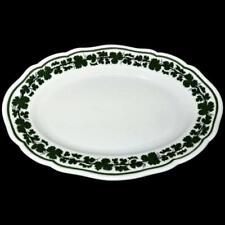 Meissen FULL GREEN VINE Ivy Scalloped Oval Platter 10.25"x13.75"  Mint Condition