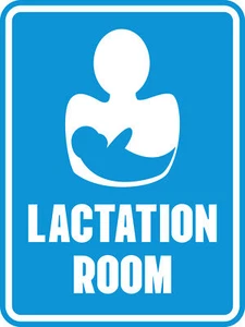 Portrait Round Plus Lactation Room Wall or Door Sign | Baby Rooms Signage - Picture 1 of 32