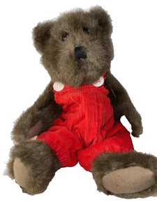 Peluche Oso de Peluche Marrón Rojo Jumper Juguete de Peluche Niños Coleccionable Suave - Imagen 1 de 6