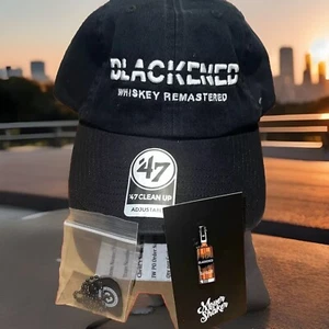 Juego de 3 piezas de whisky ennegrecido gorra de béisbol/pin de botella/pic de guitarra Metallica - Imagen 1 de 6