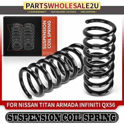 2Pcs Front Coil Springs for Nissan Armada 2005-2015 Infinit QX56 2004-2010 RWD - Image 1 of 4