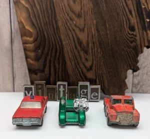1970's Lesney Matchbox Fire Chief Cement Mixer 1990's Hot Wheels Masters Lot - Picture 1 of 12